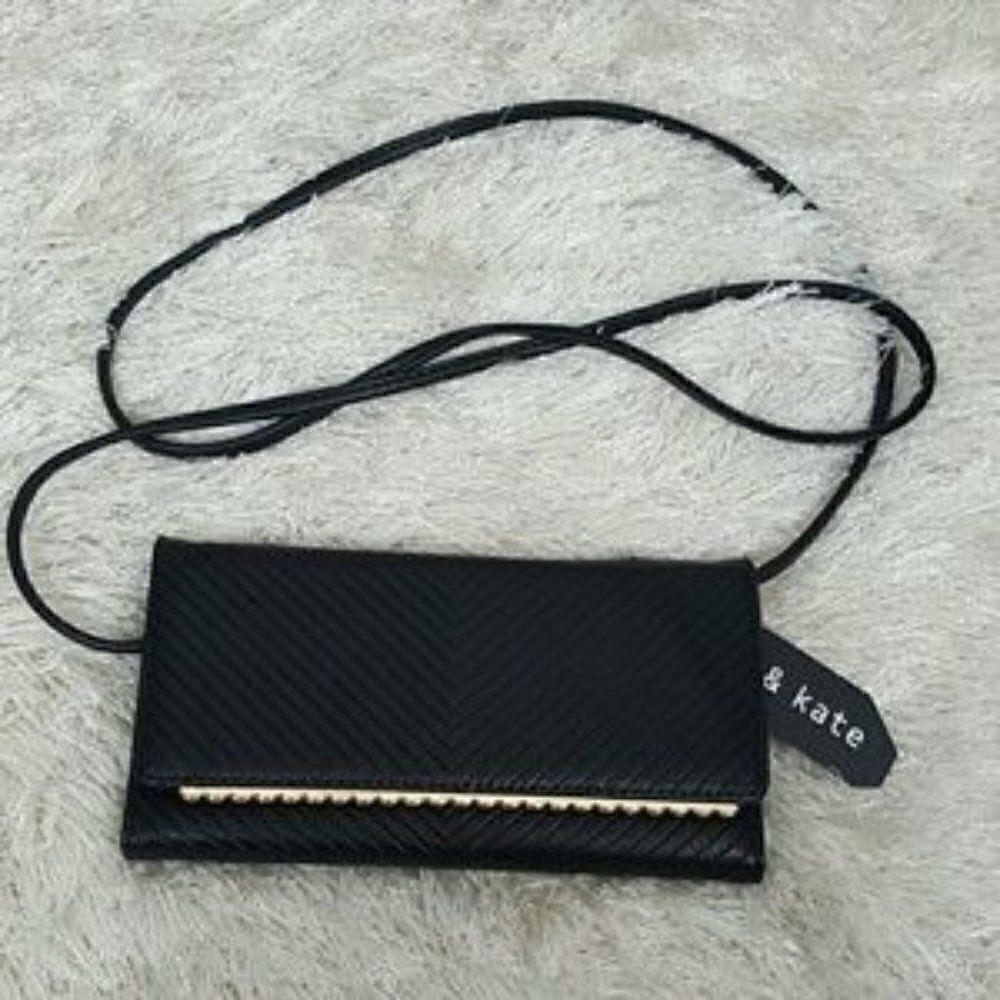 Women's Wallet/ Shoulder Bag- Crossbody Black